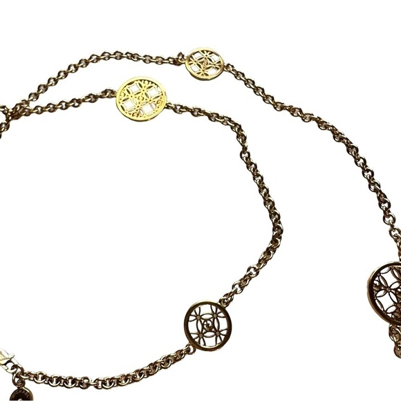 MICHAEL KORS Goldtone Open Medallion Necklace - Picture 3 of 8